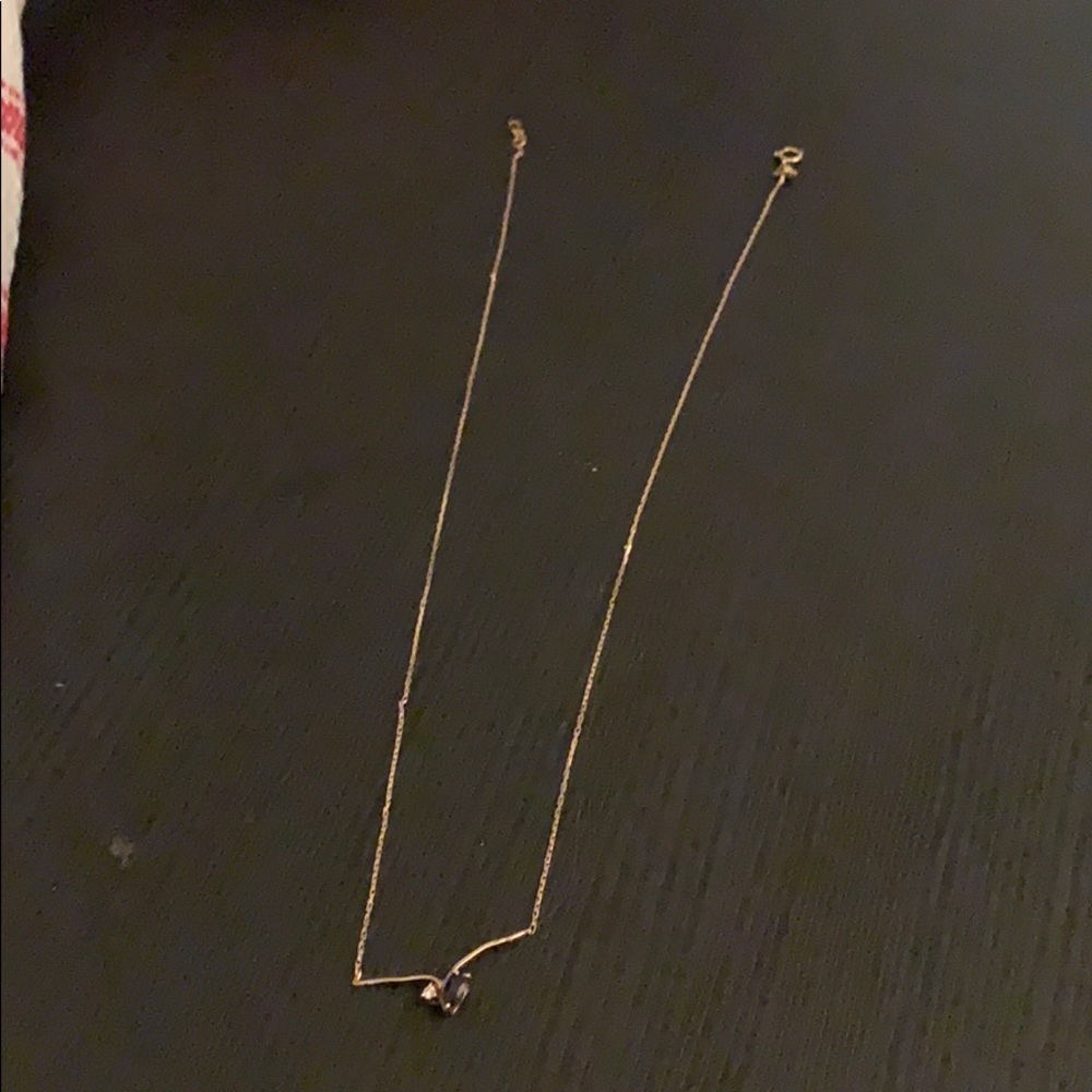 Sapphire gold necklace